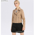 Autumn New Models in Europe and America Brand Suede Leather Jackets Women Short Paragraph Slim Leather Jacket Fashion